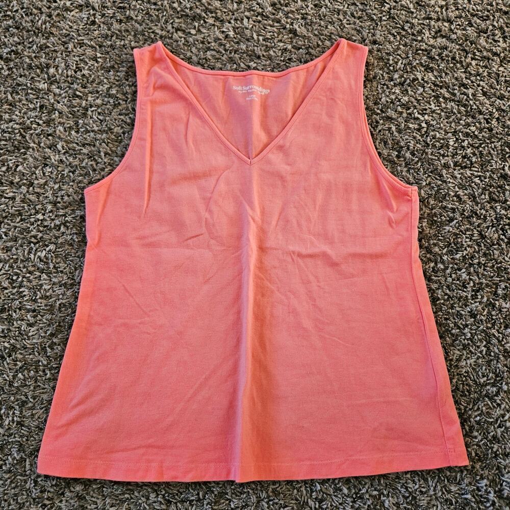 Soft Surrounding VNeck Tank Large Style #2CY85